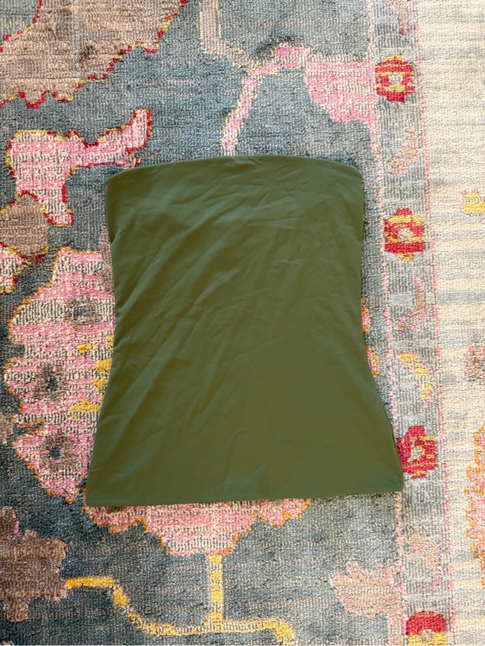 Aritzia Babaton Olive Strapless Contour Tube Top